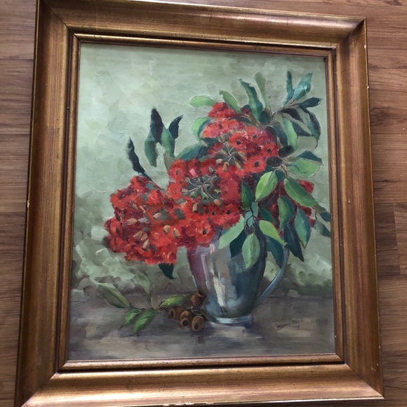 Vintage Still Life Oil by Betty Crill - Picture 2 of 8